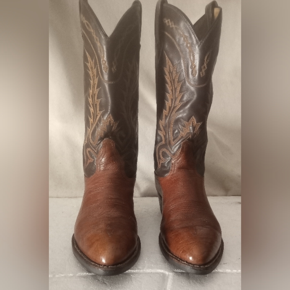 Tony Lama Vintage Cowboy Boots Men's Size 9.5D